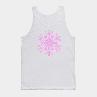 Snowflake (pink) Tank Top